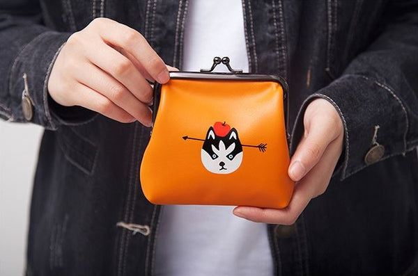 Ball Clasp Wolf Coin Purse By YIZI STORE