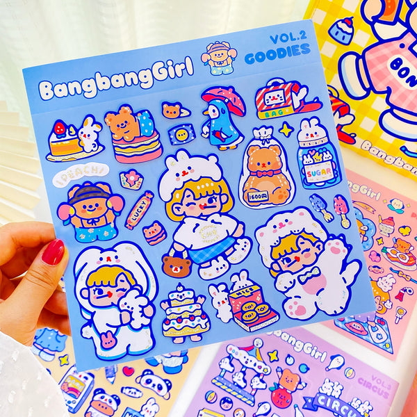 Bangbang Girl [Goodies] Cute Stickers By Milkjoy