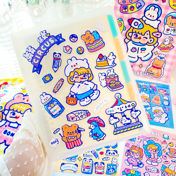 Bangbang Girl [Circus] Cute Stickers By Milkjoy