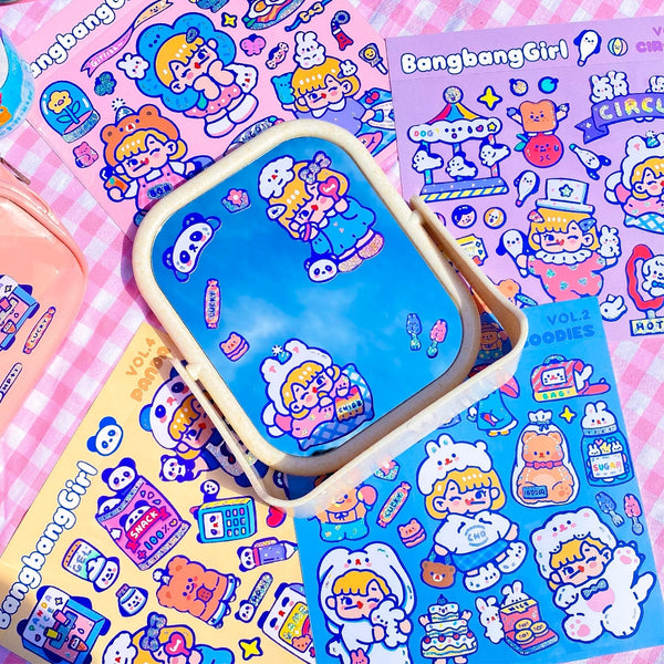 Bangbang Girl [Panda] Cute Stickers By Milkjoy