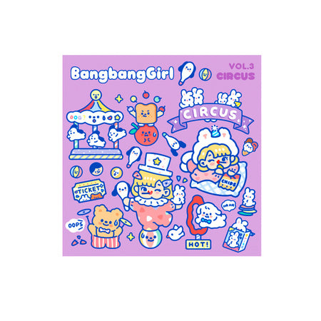 Bangbang Girl [Circus] Cute Stickers By Milkjoy