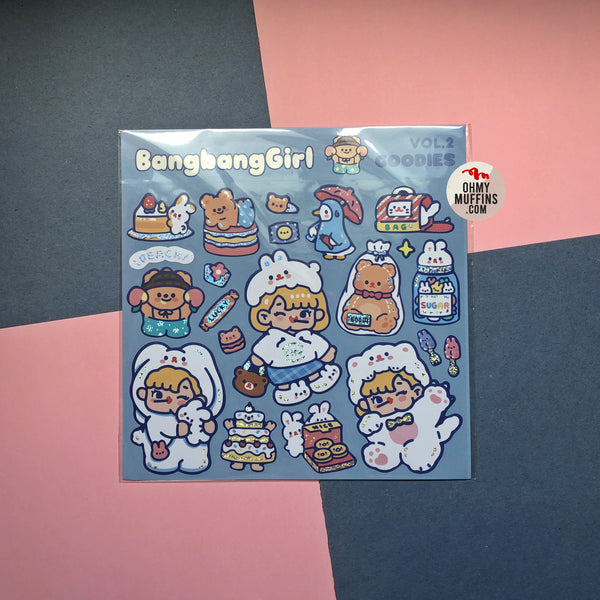 Bangbang Girl [Goodies] Cute Stickers By Milkjoy