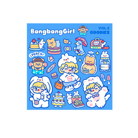 Bangbang Girl [Goodies] Cute Stickers By Milkjoy