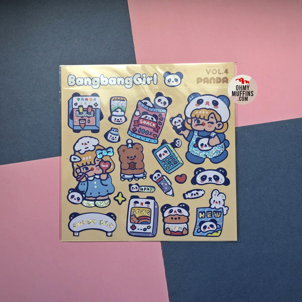 Bangbang Girl [Panda] Cute Stickers By Milkjoy