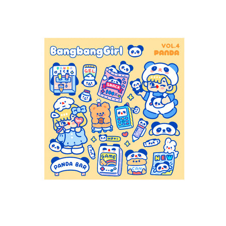 Bangbang Girl [Panda] Cute Stickers By Milkjoy
