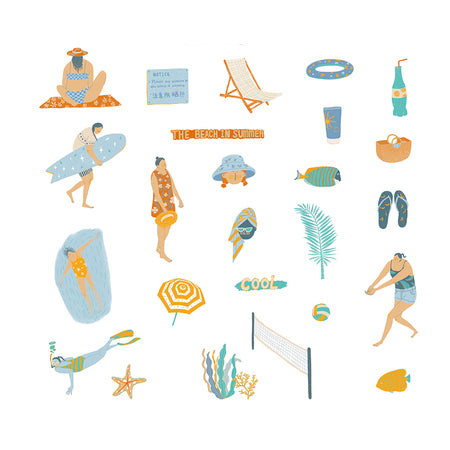 Elegant Beach Sticker Pack