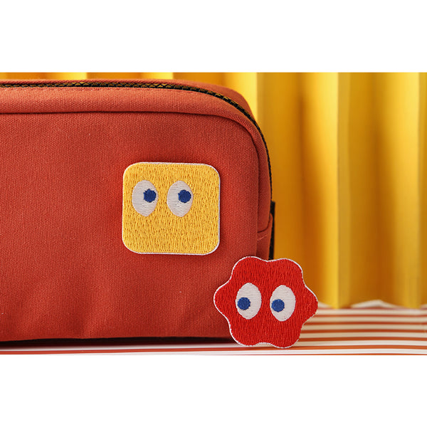 Big Eyes Planet [ Red ] Embroidered Sticker & Iron-On Patch