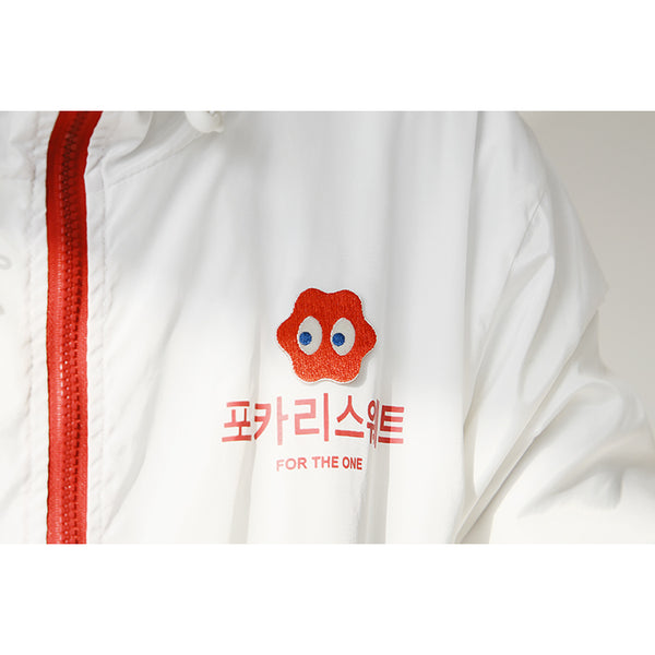 Big Eyes Planet [ Red ] Embroidered Sticker & Iron-On Patch