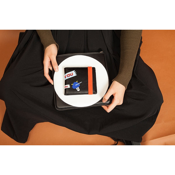 Little Monster [Black] Short Wallet By YIZI STORE X KOMESHOP