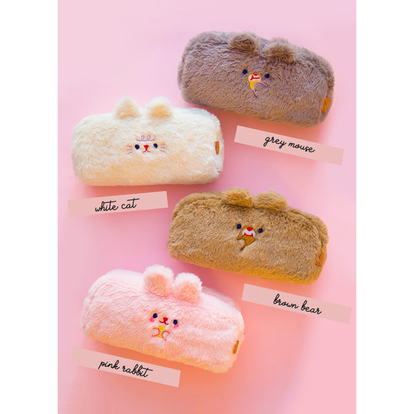 Bobo [White Cat] Big Pencil Case By Milkjoy