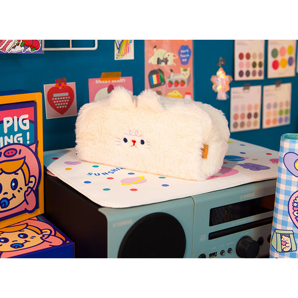 Bobo [White Cat] Big Pencil Case By Milkjoy