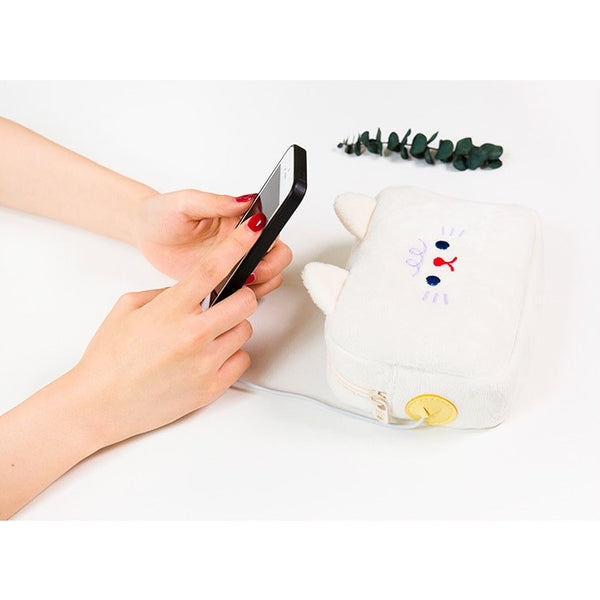 Bobo [White Cat] Digital Pouch By Milkjoy