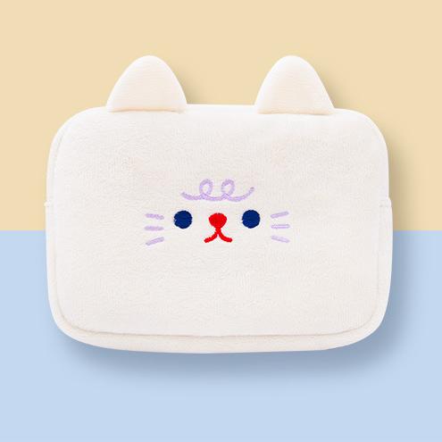Bobo White Cat Digital Pouch By Milkjoy