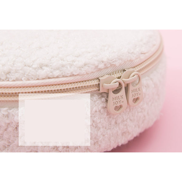 Bobo [Grey Mouse] Round Cosmetic Pouch By Milkjoy