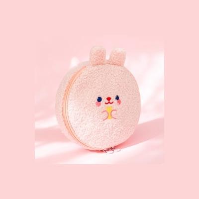 Bobo [Pink Rabbit] Round Cosmetic Pouch By Milkjoy