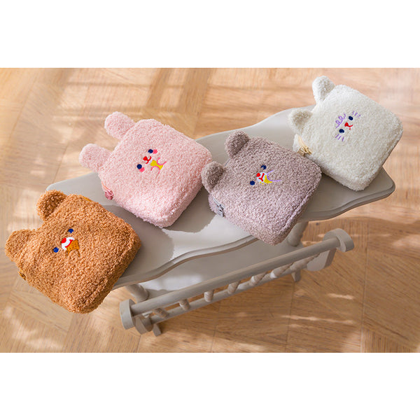 Bobo [White Cat] Sanitary Pouch By Milkjoy