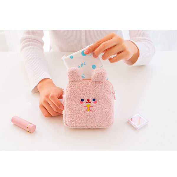Bobo [Pink Rabbit] Sanitary Pouch By Milkjoy