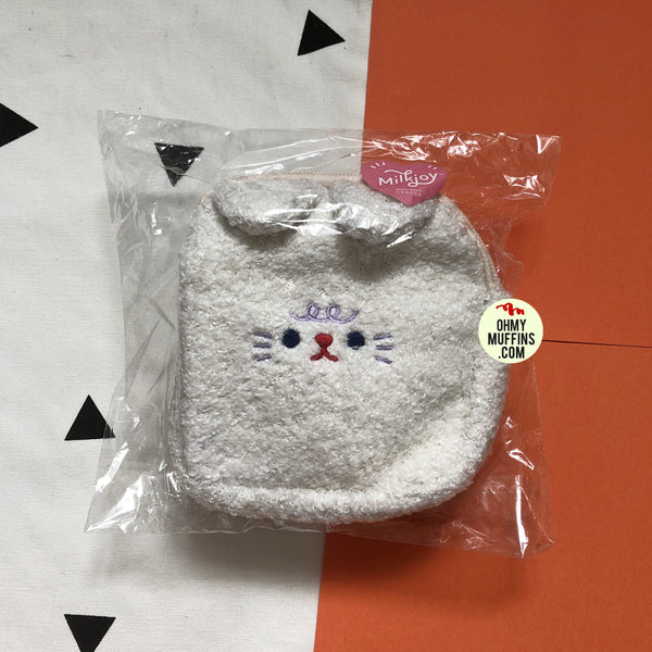 Bobo White Cat Sanitary Pouch By Milkjoy