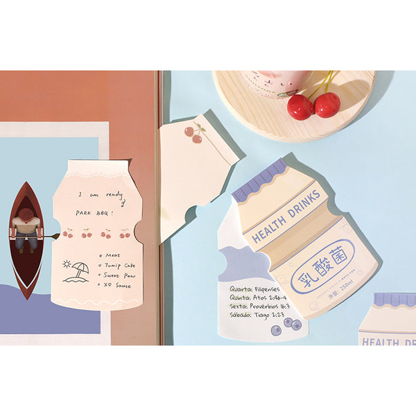 Breakfast [Cherry Probiotic Milk] Notepad