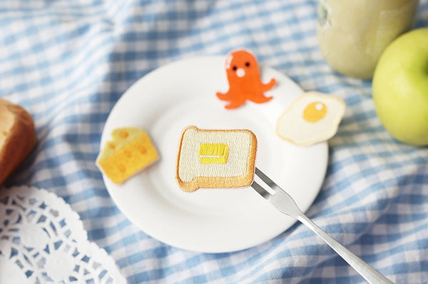 Breakfast Embroidered Sticker Iron-On Patch