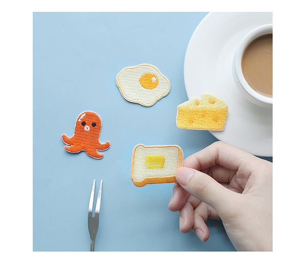 Breakfast Embroidered Sticker Iron-On Patch