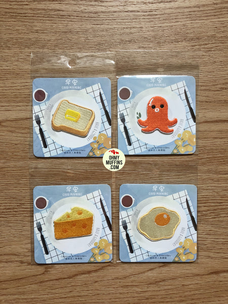 Breakfast Embroidered Sticker Iron-On Patch