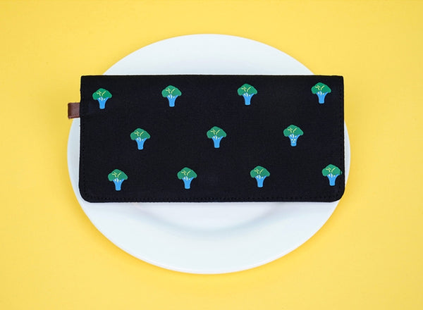 Broccoli Canvas Long Wallet By 小野 (Xao Ye)