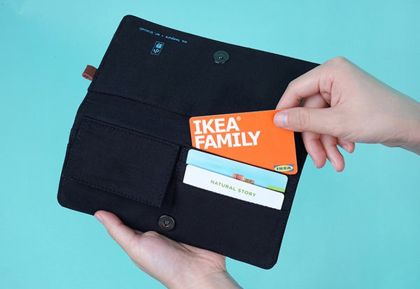 Broccoli Canvas Long Wallet By 小野 (Xao Ye)