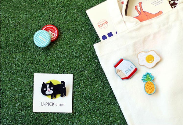 Embroidery [Black Cat] Brooch By U-Pick
