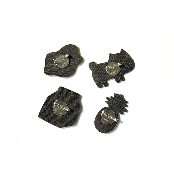 Embroidery [Black Cat] Brooch By U-Pick