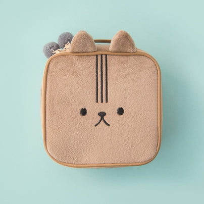 Animal Brown Square Pouch By Bentoy