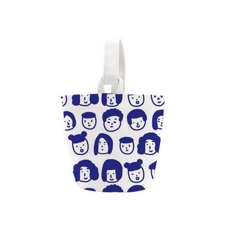 Faces [White] Canvas Bucket Bag