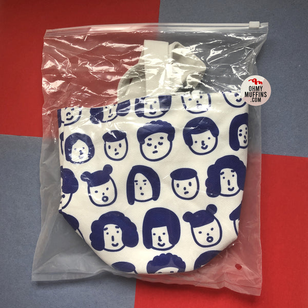 Faces [White] Canvas Bucket Bag
