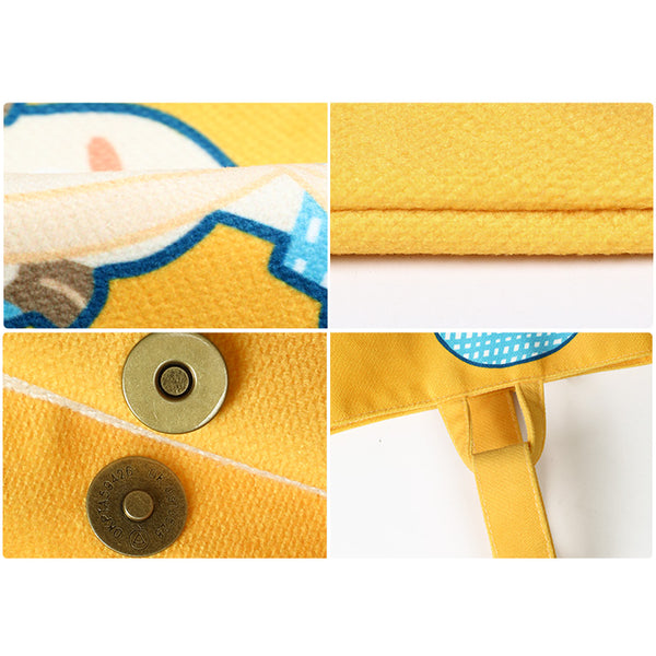 Girl Goose [Yellow] Canvas Bucket Bag