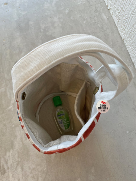 Girl Goose [Yellow] Canvas Bucket Bag