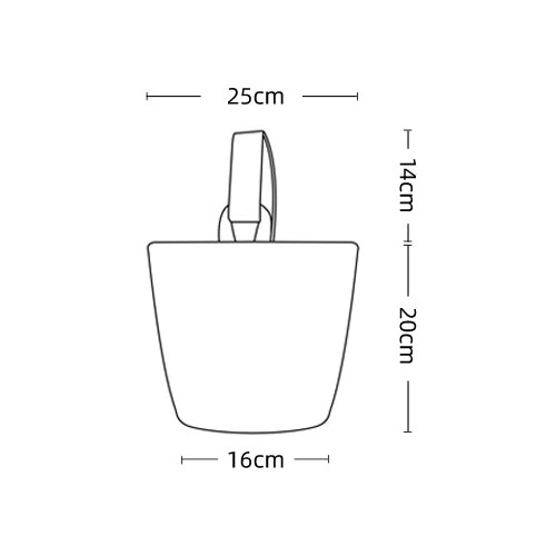 Girl Goose [Yellow] Canvas Bucket Bag