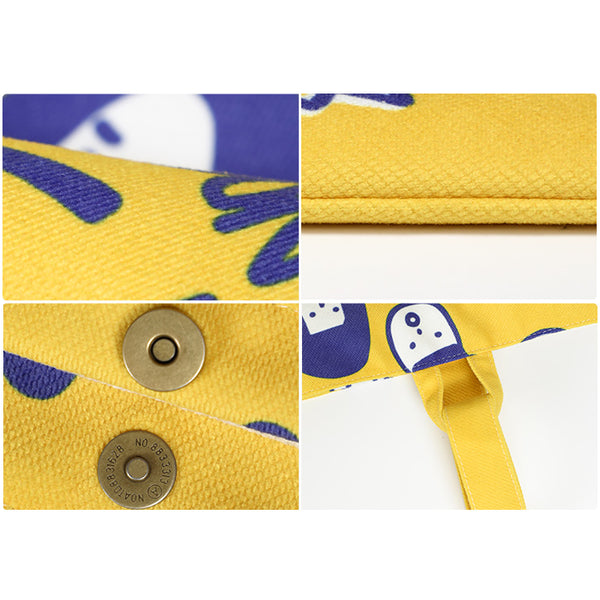 Don't Lose Yourself [Yellow] Canvas Bucket Bag