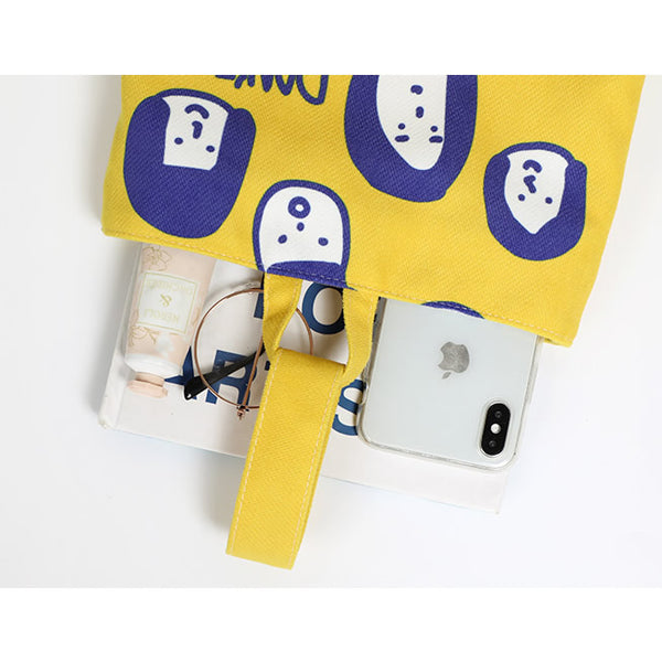 Don't Lose Yourself [Yellow] Canvas Bucket Bag