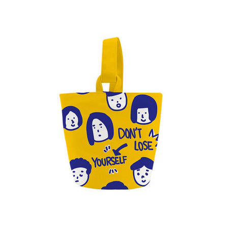 Don't Lose Yourself [Yellow] Canvas Bucket Bag