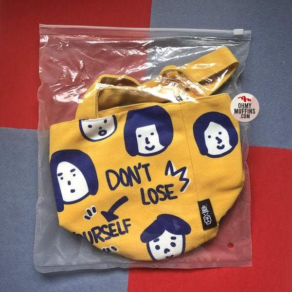 Don't Lose Yourself [Yellow] Canvas Bucket Bag