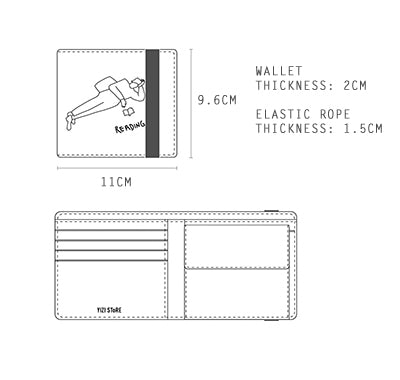 Busy Life Short Wallet By YIZI STORE