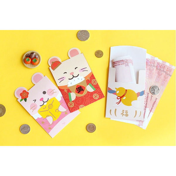 Cute Rat [Rice Bucket] Red Packets By U-Pick