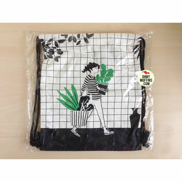 Cactus [Girl] Drawstring Backpack By Colourup