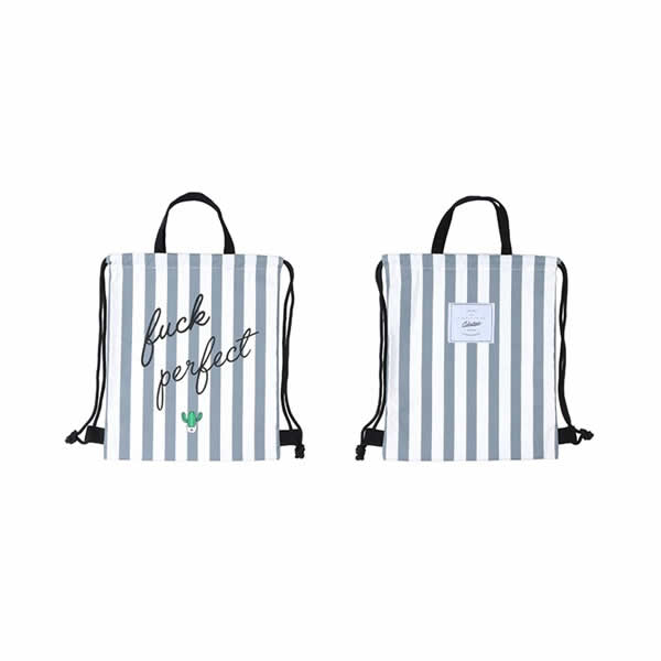 Cactus Perfect Drawstring Backpack By Colourup