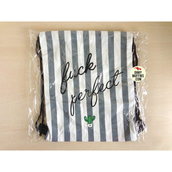 Cactus [Perfect] Drawstring Backpack By Colourup