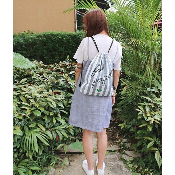 Cactus [Perfect] Drawstring Backpack By Colourup