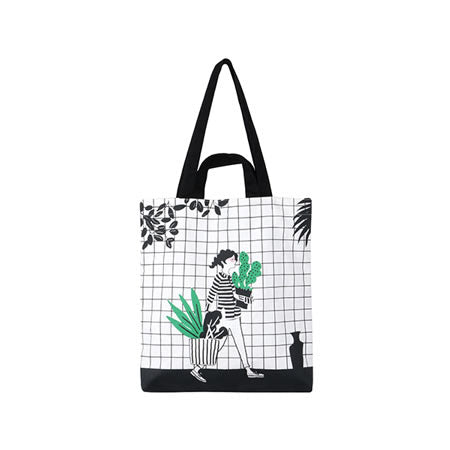 Cactus [Girl] Tote Bag By Colourup