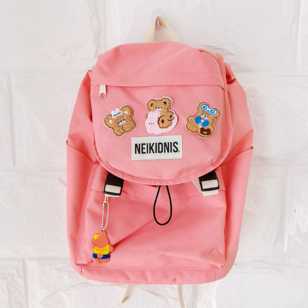 Cake Bear [Happy Bear] Embroidered Sticker & Iron-On Patch