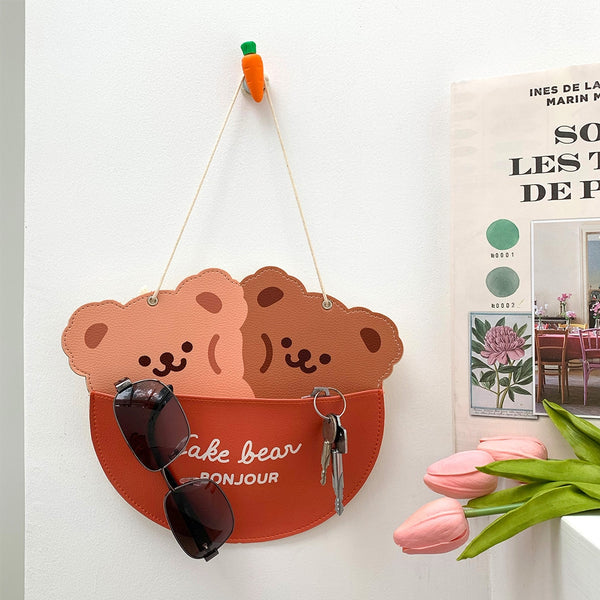 Cake Bear [Couple Bear] Hanging Storage Pocket