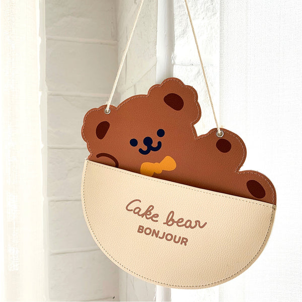 Cake Bear [Single Bear] Hanging Storage Pocket